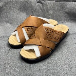 Easy Street Brown Sandals